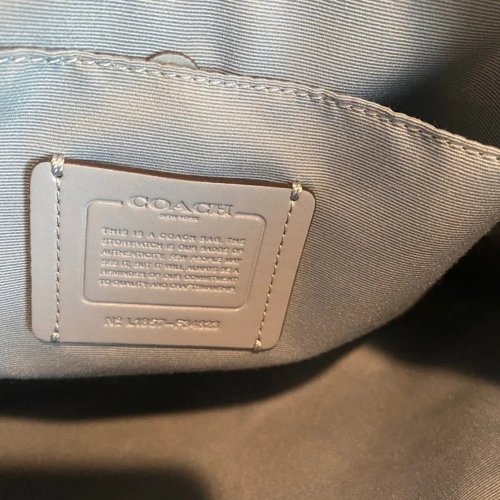 Coach Mae Crossbody Pebble Leather Bag - Cornflower Blue - Like New Condition - Picture 8 of 14